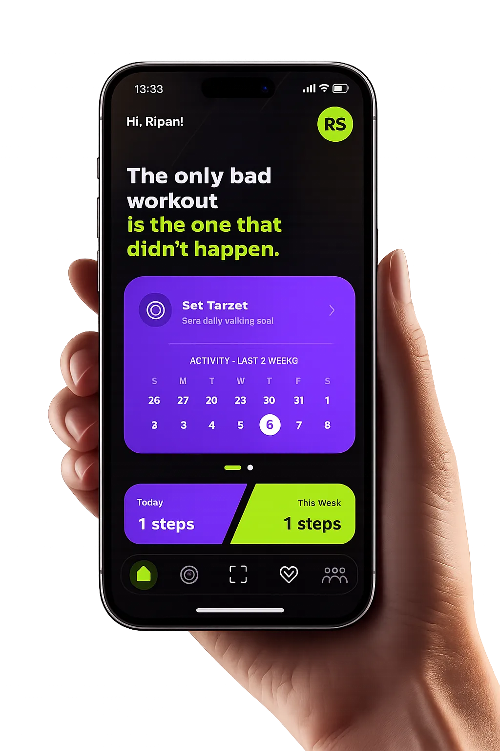 score.fit app on mobile